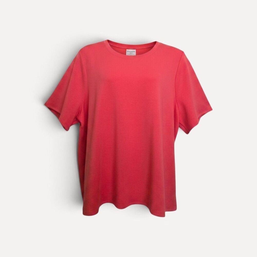 Lane Bryant NWT 4X 26/28 Coral French Terry Sweatshirt Top Plus Size